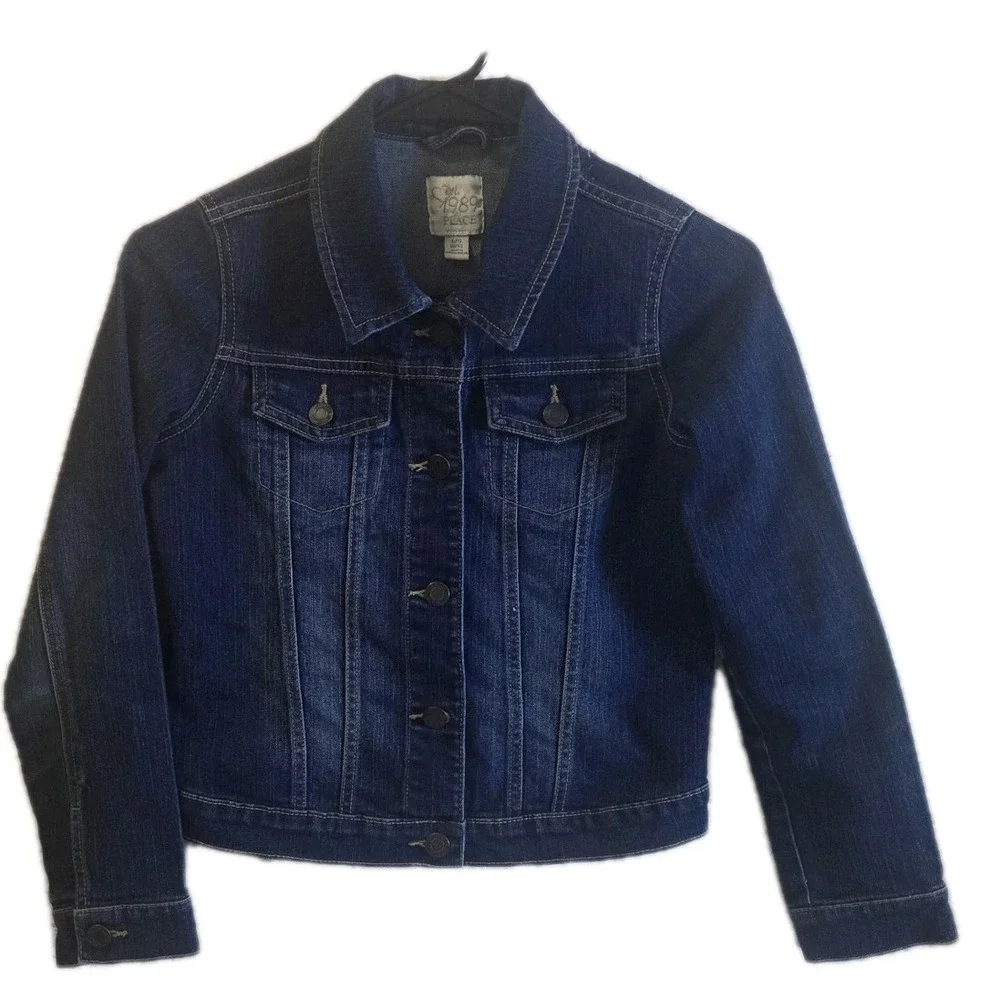 Girls Denim Jacket Lot of 2 The Children's Place Size Large 10/12 Blue Jean